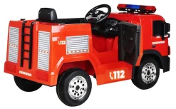 Kinder-Elektro-Feuerwehrauto SX1818, Spritze, Sirene, Blaulicht, 70 Watt, Servolenkung, Bluetooth