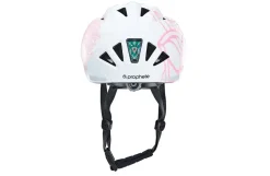 Kinder-Fahrradhelm, Inmold Technologie, mit LED-Licht und Reflektionsstreifen, Größe: 52-56 cm, Farbe: weiß