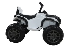 Kinderquad Bumper, Kinder-Elektroauto mit Fernbedienung, 70 Watt, Stoßdämpfer, Bremsautomatik, LED (Weiß)