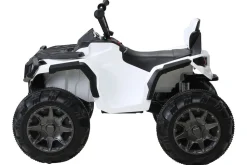 Kinderquad Bumper, Kinder-Elektroauto mit Fernbedienung, 70 Watt, Stoßdämpfer, Bremsautomatik, LED (Weiß)