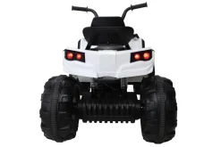 Kinderquad Bumper, Kinder-Elektroauto mit Fernbedienung, 70 Watt, Stoßdämpfer, Bremsautomatik, LED (Weiß)