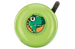 Kinderrad-Klingel, Metall, grün mit Dino-Motiv