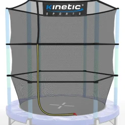 KINETIC SPORTS Trampolin Sicherheitsnetz für JUMPER 140 cm Kindertrampoline – Ersatz Fangnetz Netz mit Reißverschluss, UV-beständig, Indoor
