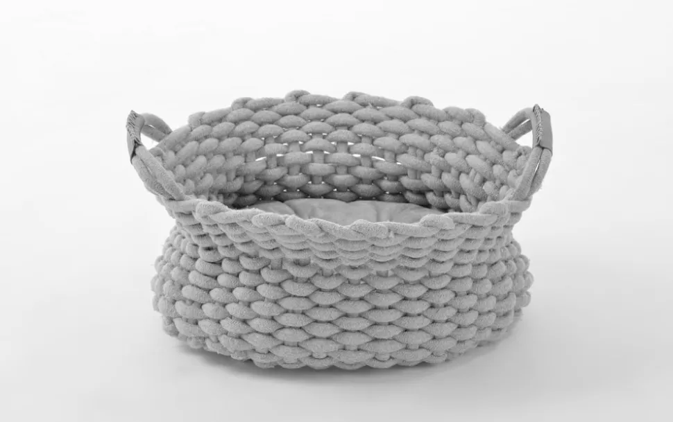 Kuschelnest ROPE rund Katzenkorb Katzenkissen weich Katzenbett