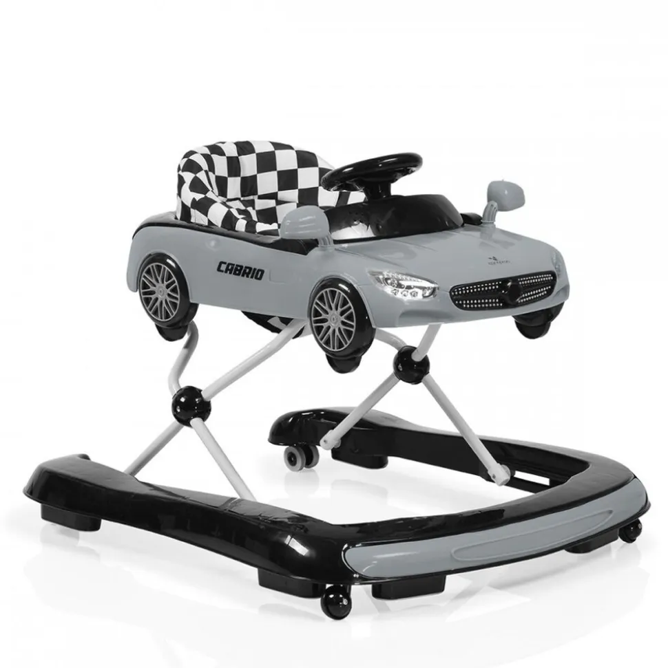 Lauflernhilfe Cabrio 2 in1 Auto-Design höhenverstellbar Armaturenbrett mit Licht grau/schwarz