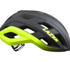 LAZER Fahrradhelm Strada KinetiCore, Matte Dark Grey Flash Yellow
