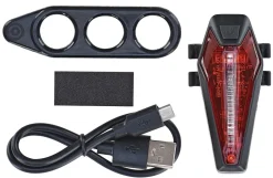 LED USB-Akkurücklicht, mit Li-Ion Akku, aufladbar per Micro-USB, 220° Sichtbarkeit