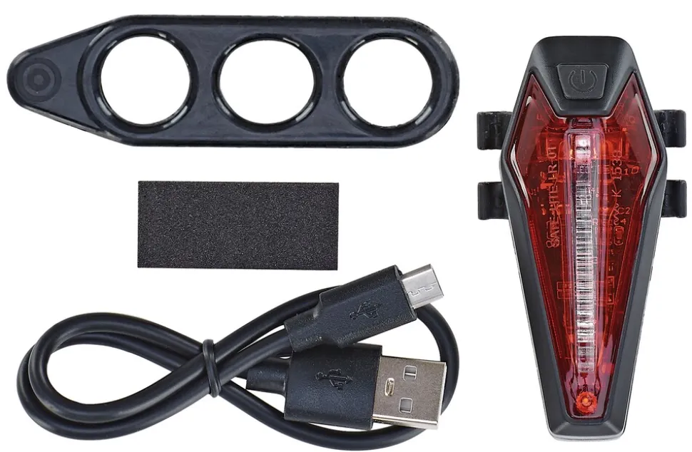 LED USB-Akkurücklicht, mit Li-Ion Akku, aufladbar per Micro-USB, 220° Sichtbarkeit