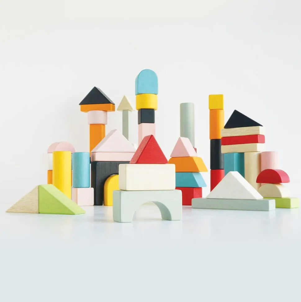 Le Toy Van 60 Bauklötze Holz pastell bunt
