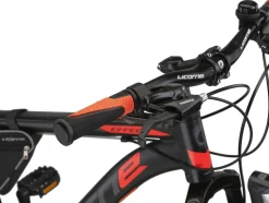 Licorne Bike Effect Premium Mountainbike in 26, 27,5 und 29 Zoll - Fahrrad für Jungen, Mädchen, Herren und Damen - Shimano 21 Gang-Schaltung - Herrenrad Zoll:26.00;Farbe:Schwarz/Orange (2xDisc-Bremse)