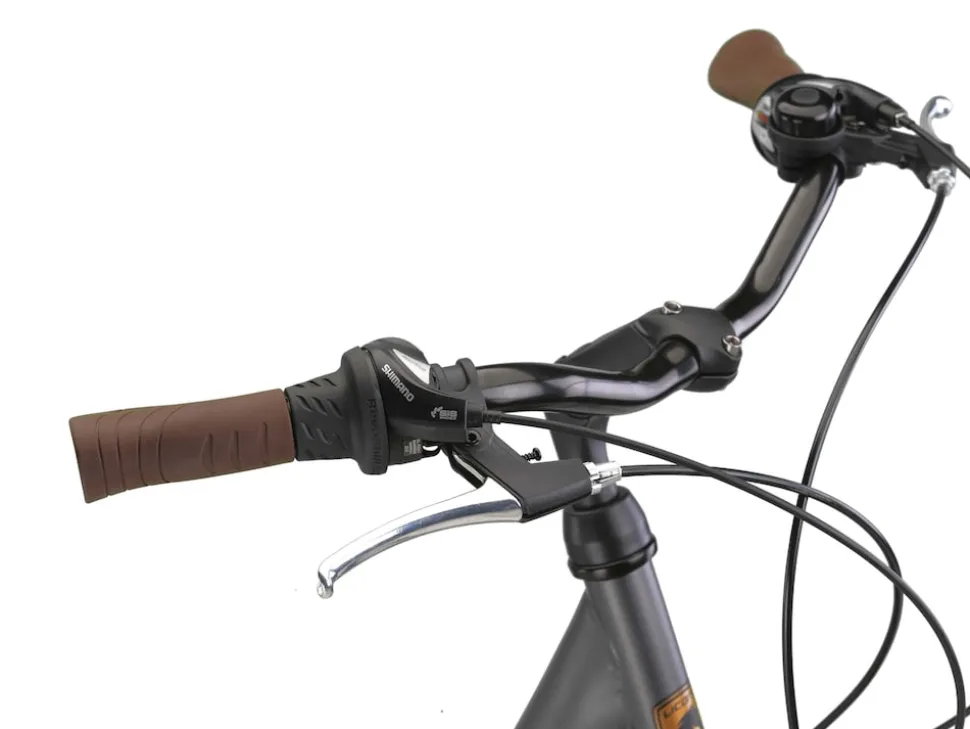 Licorne Bike Violetta Premium City Bike in 28 Zoll - Fahrrad für Mädchen, Jungen, Herren und Damen - Shimano 21 Gang-Schaltung - Hollandfahrrad Zoll:28.00;Farbe:Grau