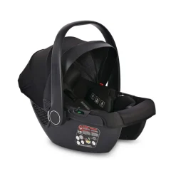 Lorelli Babyschale i-Size Aria Luxe (40 - 87 cm) verstellbar, Memory-Schaum schwarz