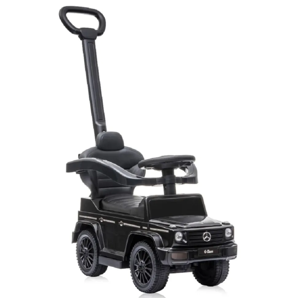 Lorelli Kinder Rutschauto Mercedes Benz G350 Schubstange Musikfunktion Staufach schwarz