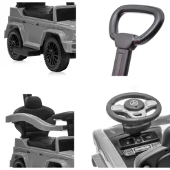 Lorelli Kinder Rutschauto Mercedes Benz G350 Schubstange Musikfunktion Staufach schwarz