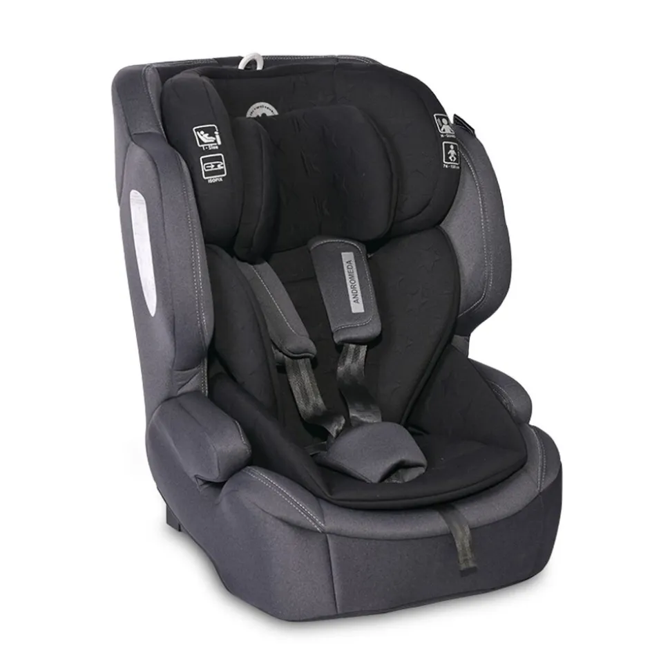 Lorelli Kindersitz Andromeda i-Size (76-150 cm) Isofix, Top Tether, verstellbar schwarz
