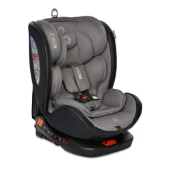 Lorelli Kindersitz Ares i-Size (40-150cm) Isofix, verstellbar, Sitz 360° drehbar grau