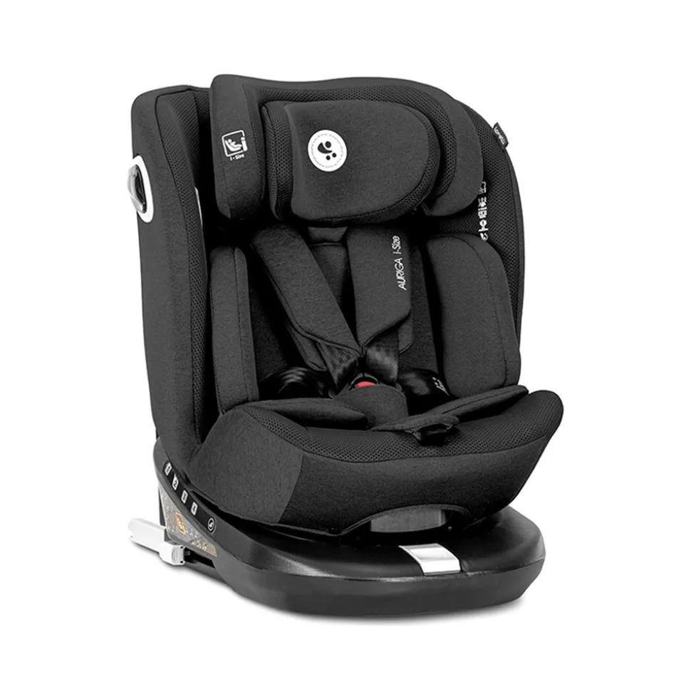 Lorelli Kindersitz Auriga 40 - 150 cm Isofix Anti-Rebound-Stange SPS Rückenlehne schwarz