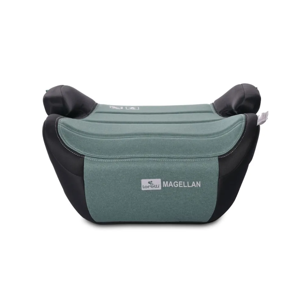 Lorelli Kinder Sitzerhöhung i-Size Magellan (125-150cm) Bezug waschbar, Booster grün