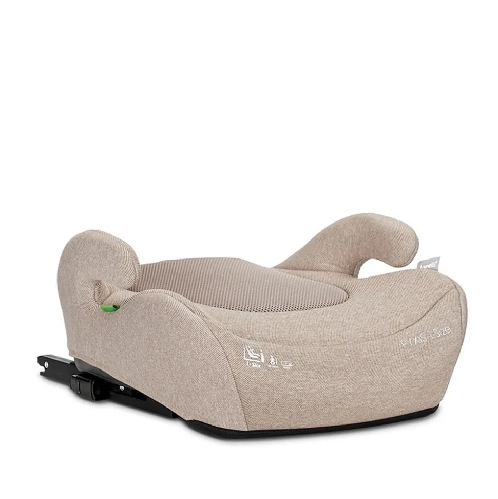 Lorelli Kindersitzerhöhung Pyxis Isofix 125-150 cm Rückenlehne abnehmbar EPS beige