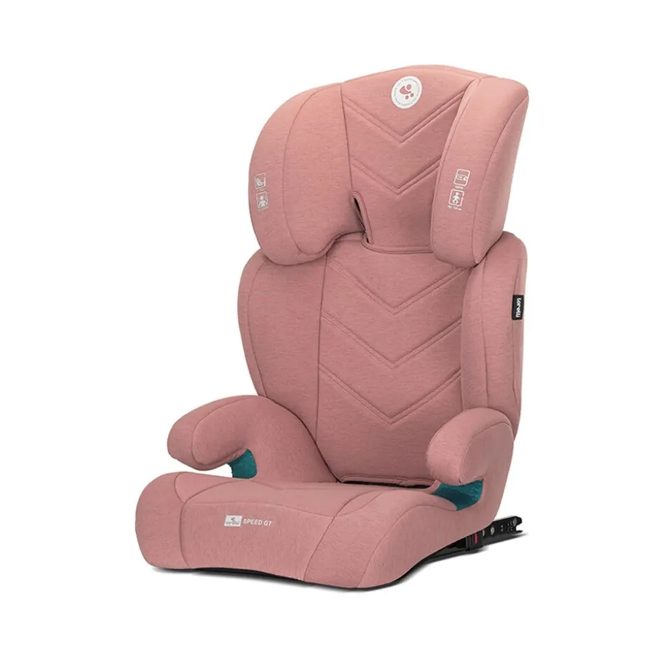 Lorelli Kindersitz Speed GT i-Size (100-150cm) Gruppe 2/3 Isofix Kopfstütze rosa