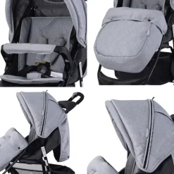 Lorelli Kinderwagen Buggy Olivia, Zubehörbox, Fußabdeckung, verstellbar, Korb gelb