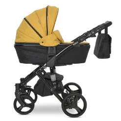 Lorelli Kinderwagen Rimini Premium Sportsitz Tragewanne Moskitonetz verstellbar gelb