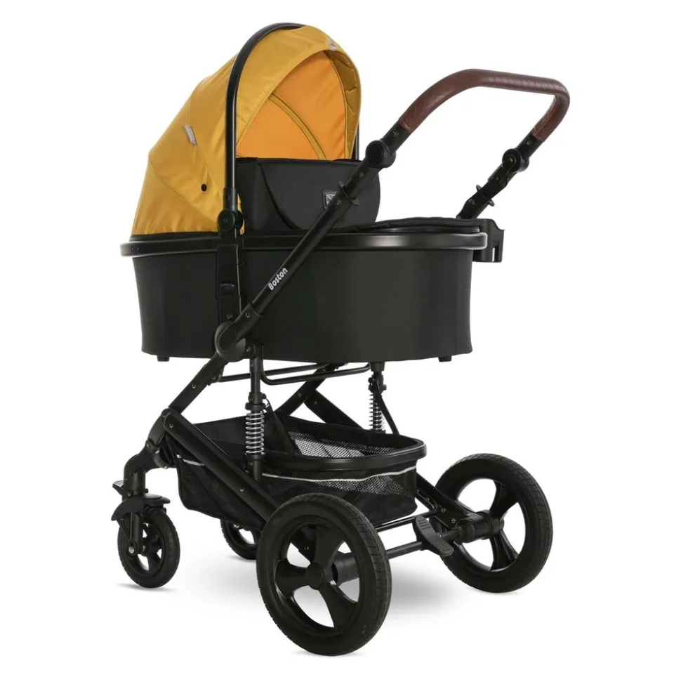 Lorelli Kombikinderwagen Boston 2 in 1 Sportsitz Babywanne Mückennetz bis 22 kg gelb