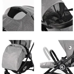 Lorelli Kombikinderwagen 2 in 1 Patrizia, Babywanne, Sportsitz, Sitz umkehrbar blau