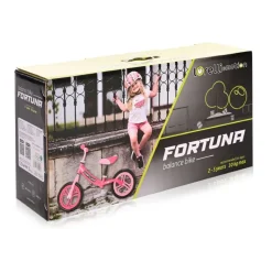 Lorelli Laufrad Fortuna 12 Zoll EVA-Reifen, Sitz und Lenker höhenverstellbar pink