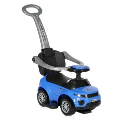 Lorelli Rutscher 3 in 1 Kinderauto Off Road Schiebegriff Musik Rückenlehne blau