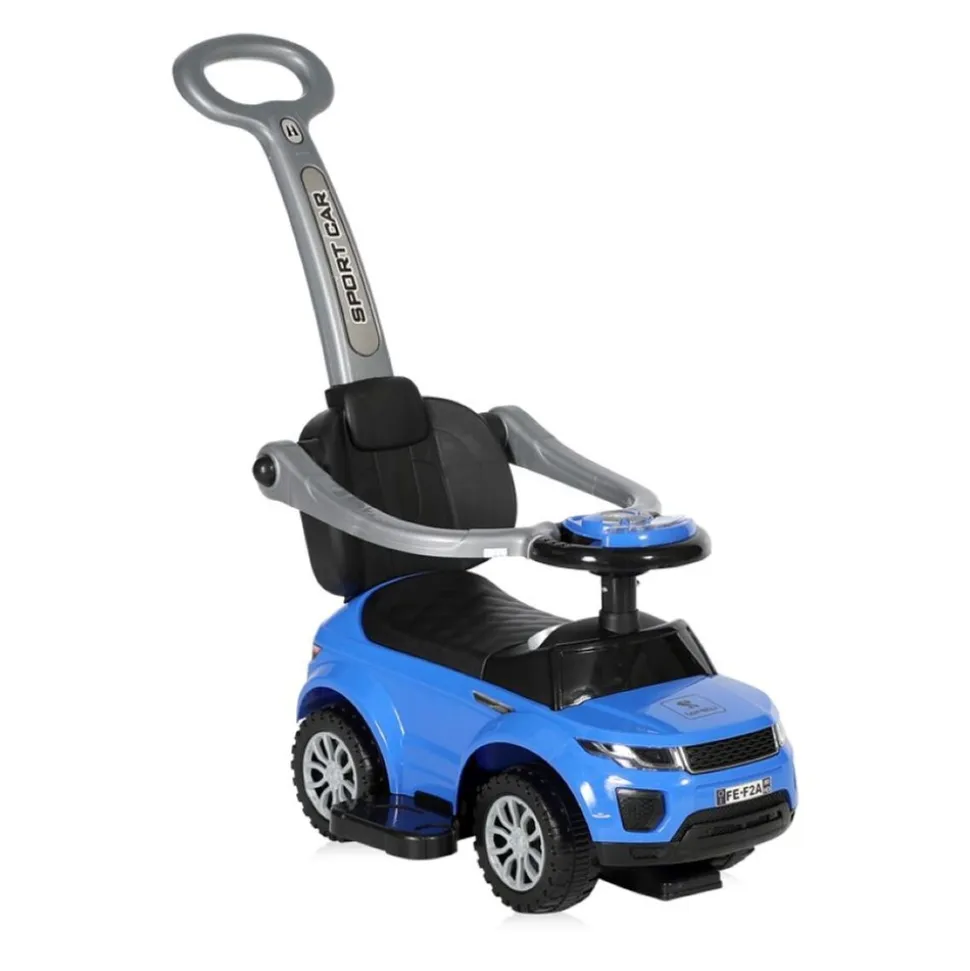 Lorelli Rutscher 3 in 1 Kinderauto Off Road Schiebegriff Musik Rückenlehne blau