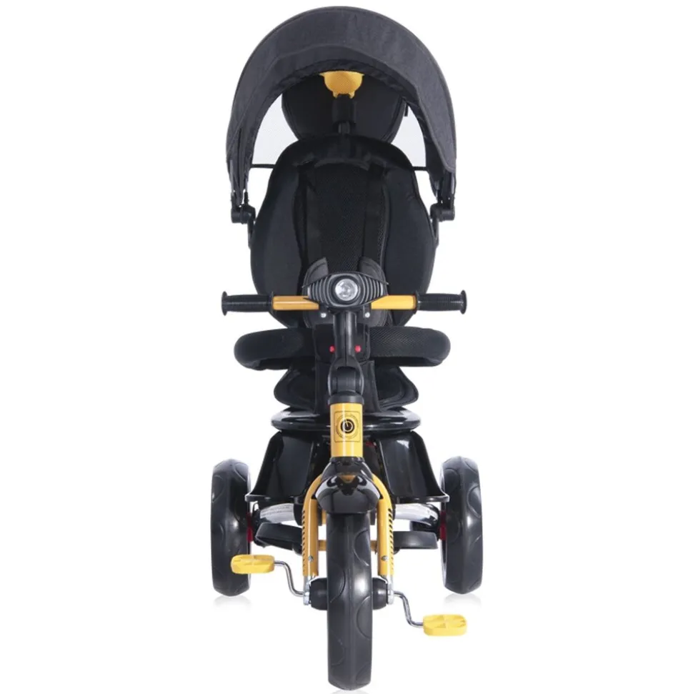 Lorelli Tricycle Enduro 4 in 1 klappbar, Sitz drehbar, verstellbar, Licht gelb