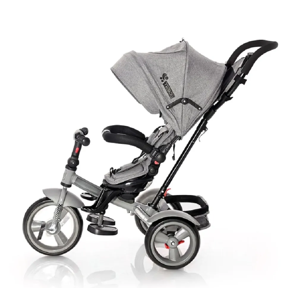 Lorelli Tricycle Neo 4 in 1 EVA-Reifen, Schiebestange, Sitz drehbar, verstellbar dunkelgrau