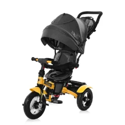 Lorelli Tricycle Neo 4 in 1 Luftreifen, Schiebestange, Sitz drehbar, verstellbar gelb