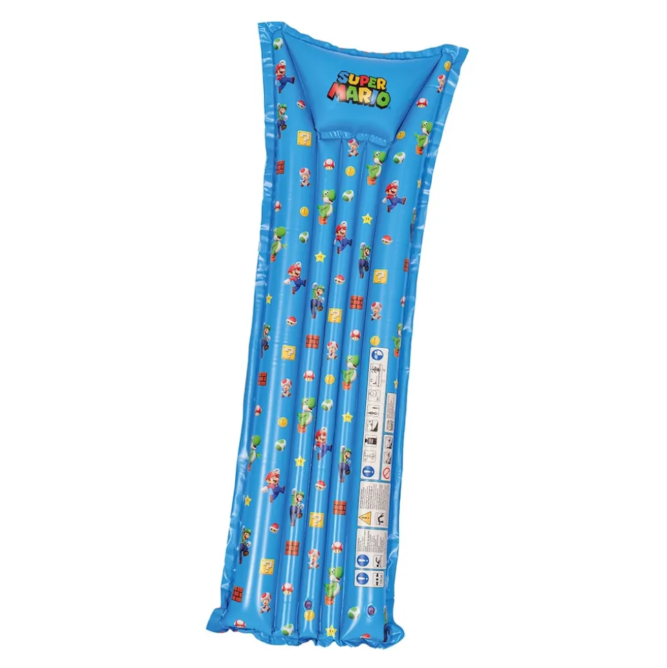 Luftmatratze Super Mario Happy People 177cm Matratze Luftbett Pool blau