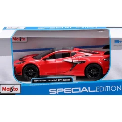 Maisto 1:24 Corvette ZR1 Coupe rot Die Cast Modellauto mit beweglichen Türen für Sammler und Auto-Fans