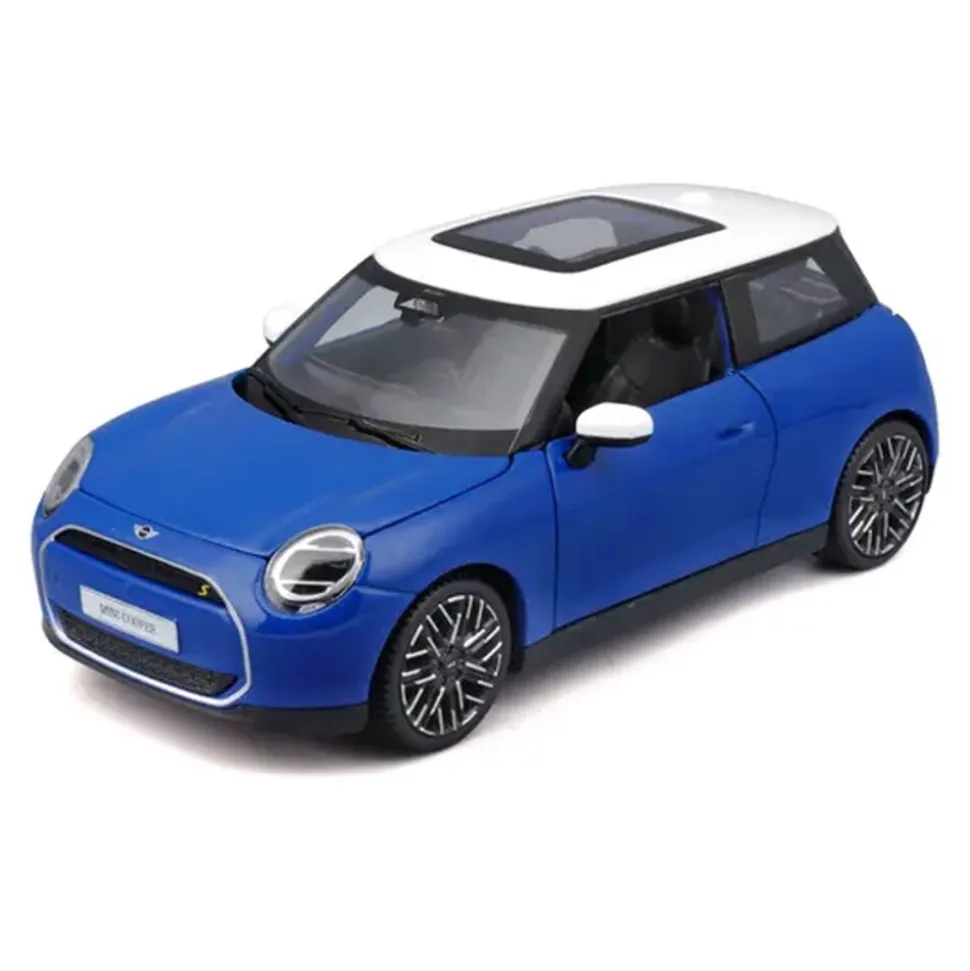 Maisto Mini Cooper SE blau 1:24 Modellauto Sammlermodell Elektromobilität Diecast