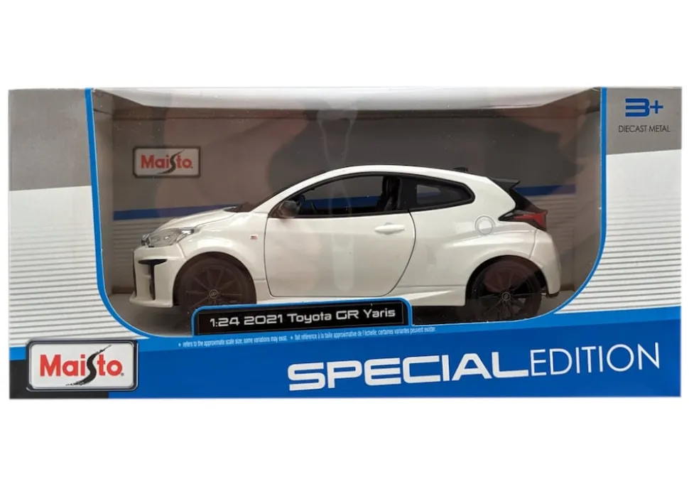 Maisto 32909 - Modellauto - Toyota Yaris '21 (weiß, Maßstab 1:24)