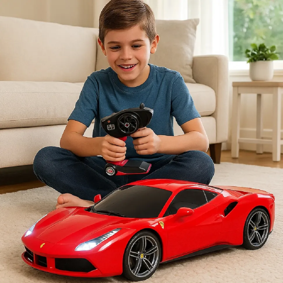 Maisto Tech 582133 - Ferngesteuertes Auto - Ferrari 488 GTB (rot, 56cm)
