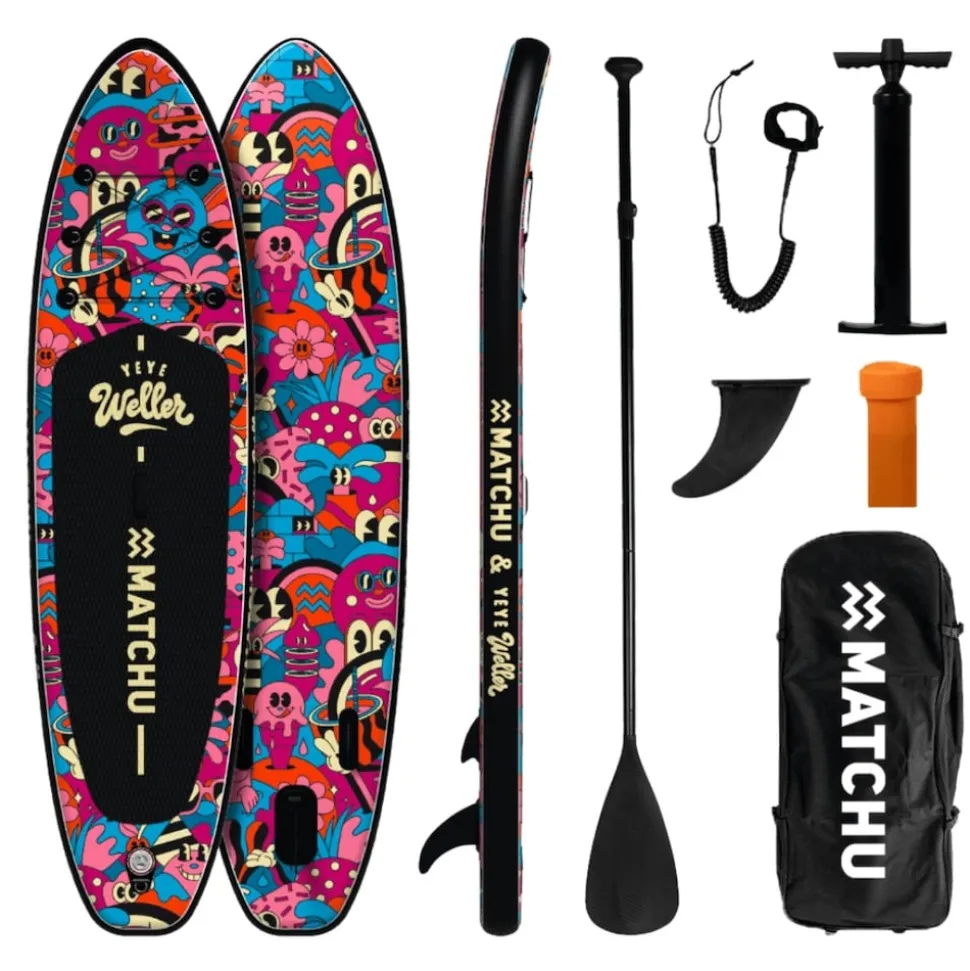 MATCHU Stand Up Paddle Yeye Weller 320x81 cm - Aufblasbares Sup Board - Limited Edition