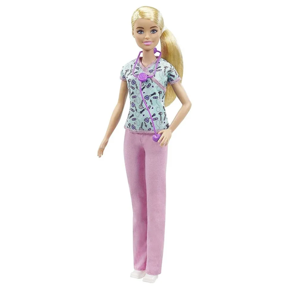 Mattel GTW39-1 - Barbie - You can be anything - Karriere-Puppe, Krankenschwester