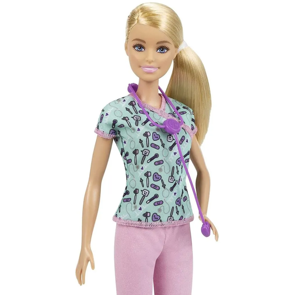Mattel GTW39-1 - Barbie - You can be anything - Karriere-Puppe, Krankenschwester