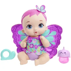 Mattel GYP10 - My Garden Baby - Puppe mit Jasminduft, Schmetterling, Fütterspaß, ca. 30 cm