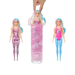 Mattel HJX61 sort. - Barbie - Color Reveal - Rainbow Galaxy - Puppe mit 6 Überraschungen, verschiedene Modelle