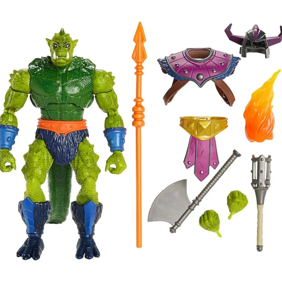 Mattel HLB68 - Masters of the Universe - New Eternia - Whiplash Actionfigur, 20 cm