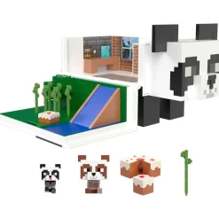 Mattel HLL25 - Minecraft - Mob Head Minis - Panda 2 in 1 Spielset