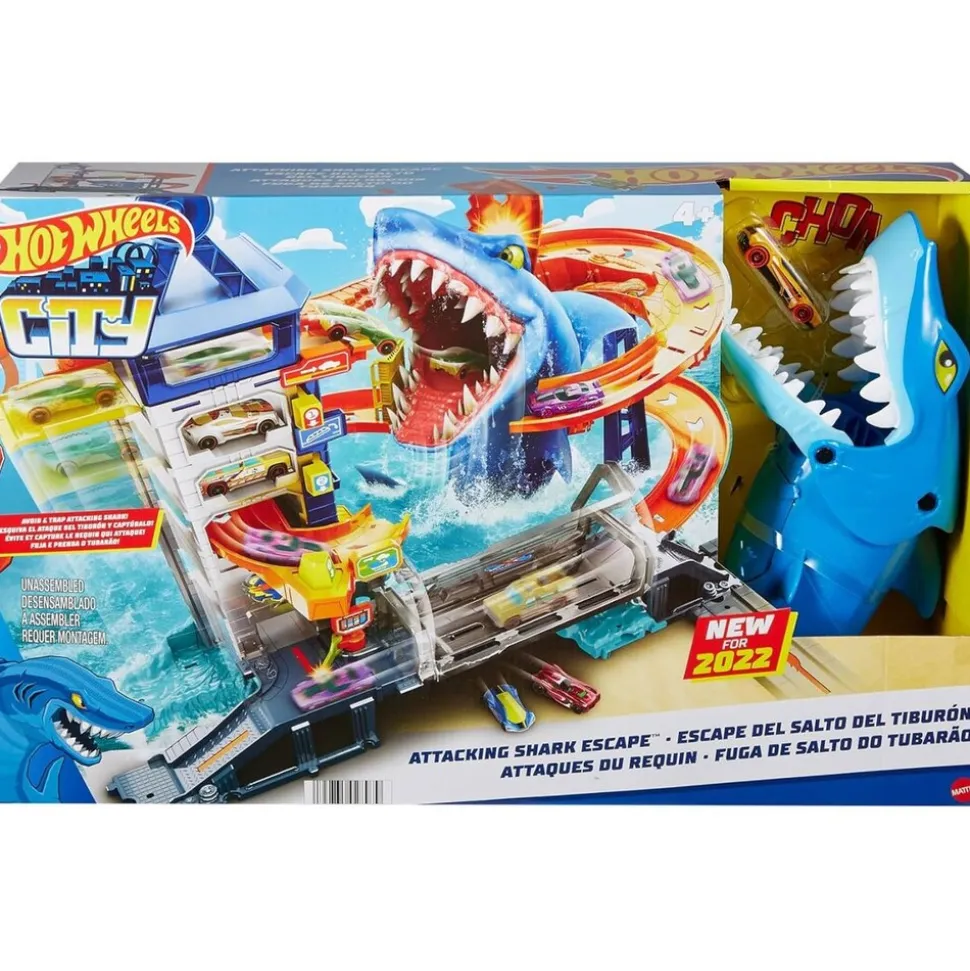 Mattel HMF86 - Hot Wheels - City Shark Escape Spielset