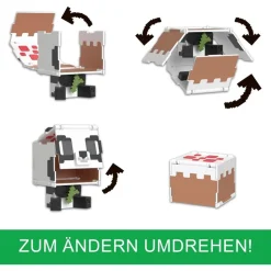 Mattel HTL48 - Minecraft - 2 in 1 Spielfigur: Panda & Kuchen