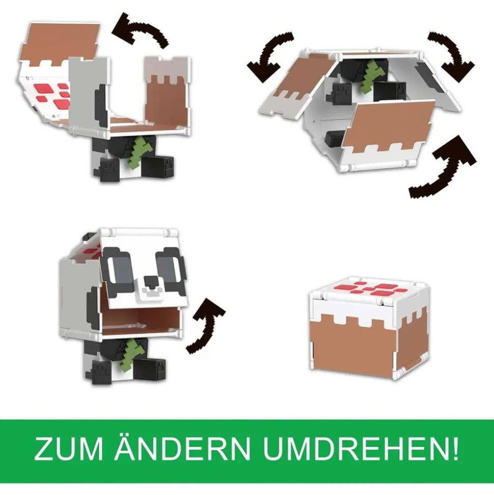 Mattel HTL48 - Minecraft - 2 in 1 Spielfigur: Panda & Kuchen