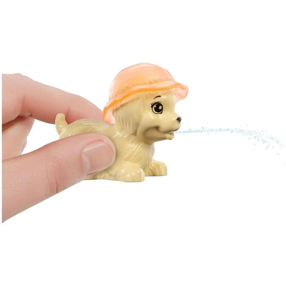 Mattel JBF35 - Barbie - Welpen Pool Party Spielset – Puppe mit Hundepool